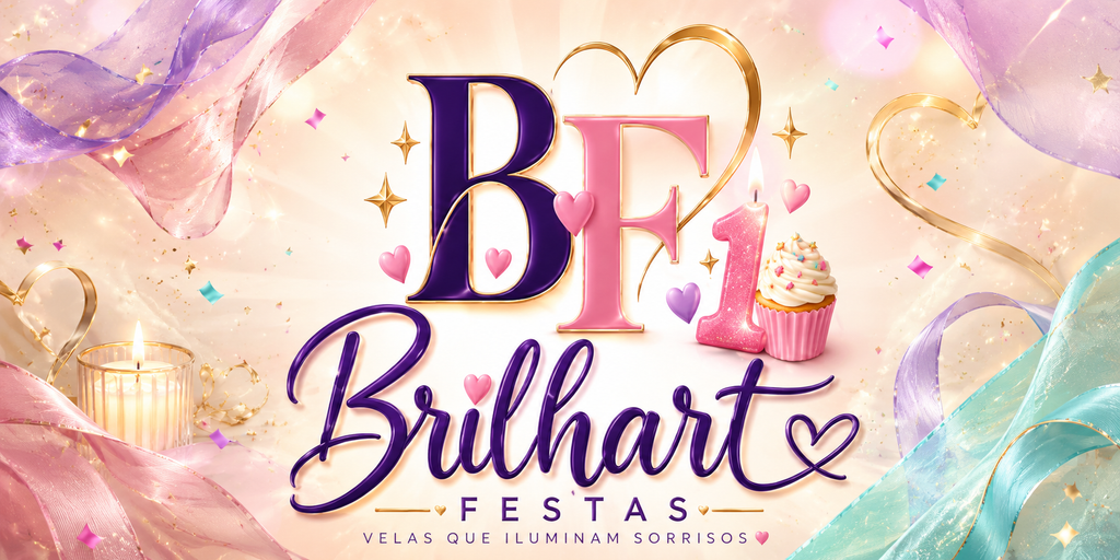 Banner Brilhart Festas – velas que iluminam sorrisos